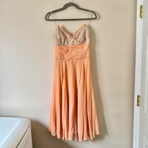 Silk Badgley Mischka Dress